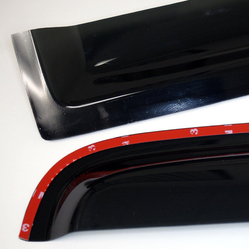 Dark Smoke 4 Pcs Set In-Channel Window Visor Rain Guard M6151