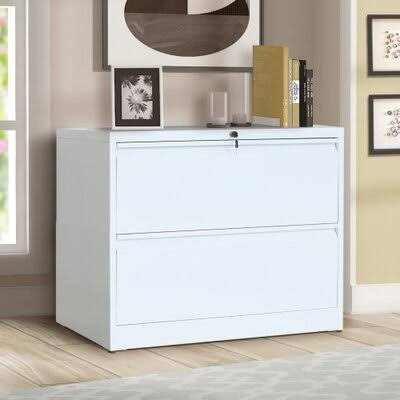 2-Drawer Lateral Filing Cabinet White B805