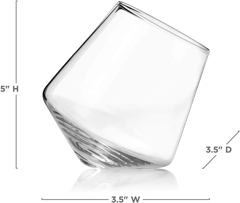 Crystal Clear Stemless Wine Glasses Set of 2 H836