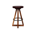 Black Oak Night Blackened Steel Stool S316841