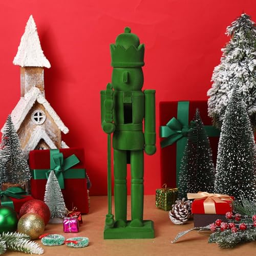 Flocked Christmas Nutcracker Figure A36691