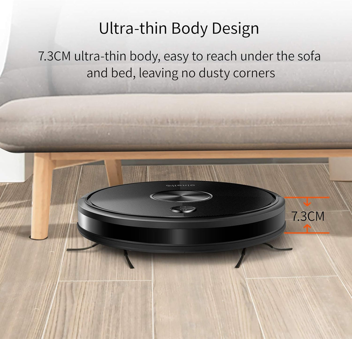 Robot Vacuum Cleaner and Mop, 2500Pa Suction, 150Mins Runtime E527