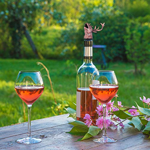 Christmas Wine Aerator Deer Head Wine Pourer Spout D65661