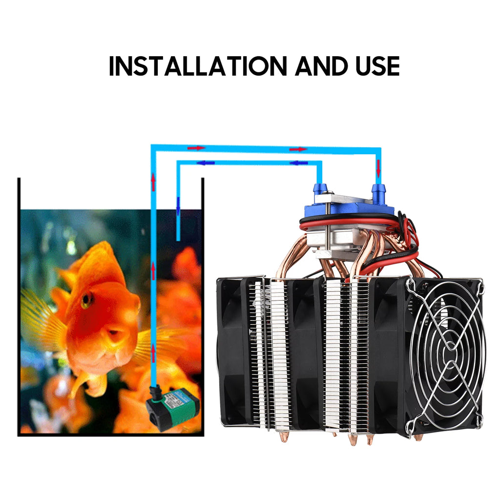 120W Semiconductor Refrigeration Aquarium Chiller for 30 Liters M93804