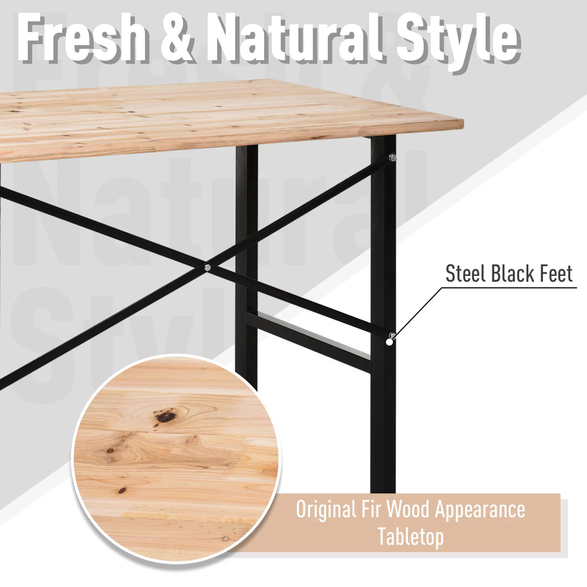 Fir Wood Work Bench Tool Table E98508