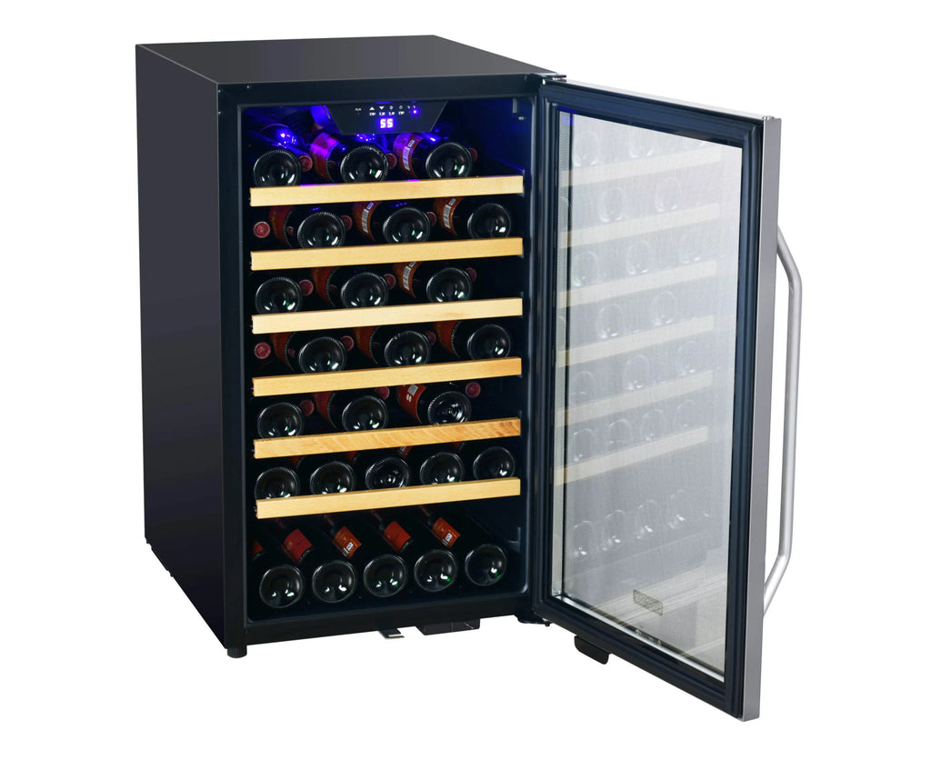 44 Bottle Capacity Free Standing Wine Cooler Stainless Steel M263544