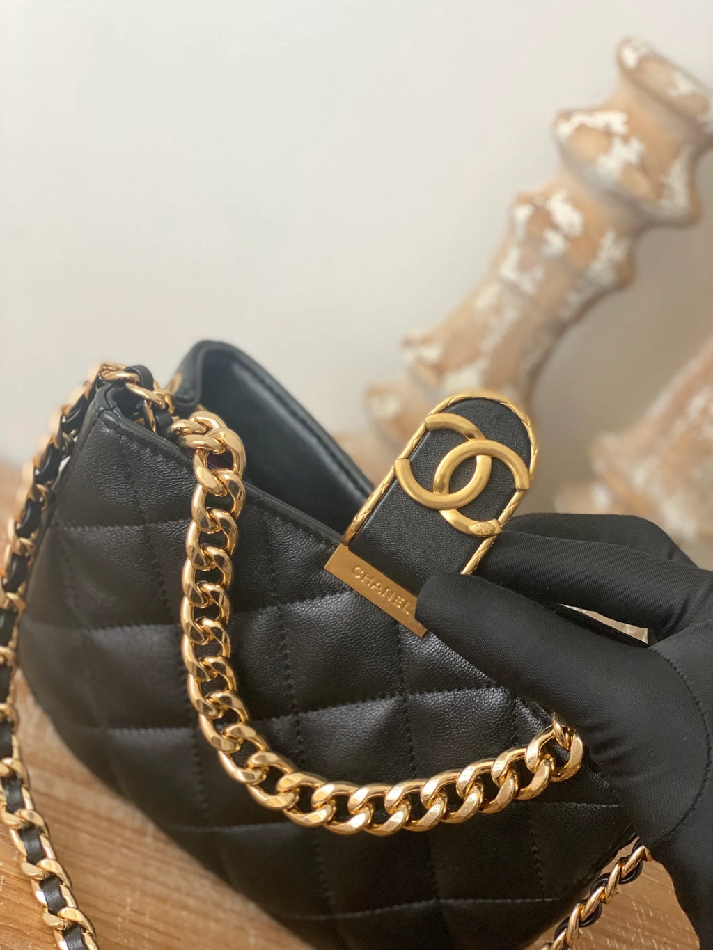 Small Hobo Bag Black A4603