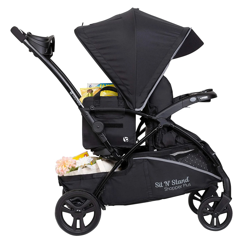 Sit N Stand 5-in-1 Shopper Plus Stroller, Black C8826