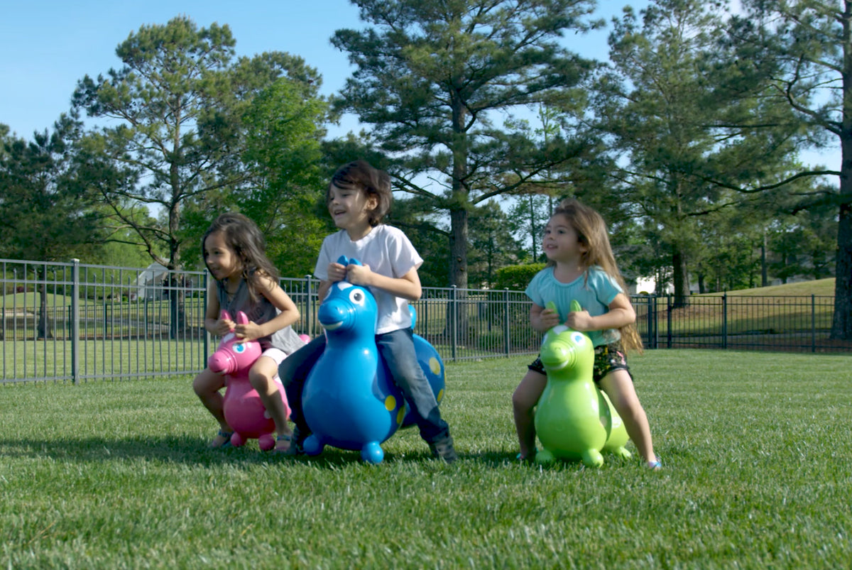 Lime Green Inflatable Bounce Horse M147