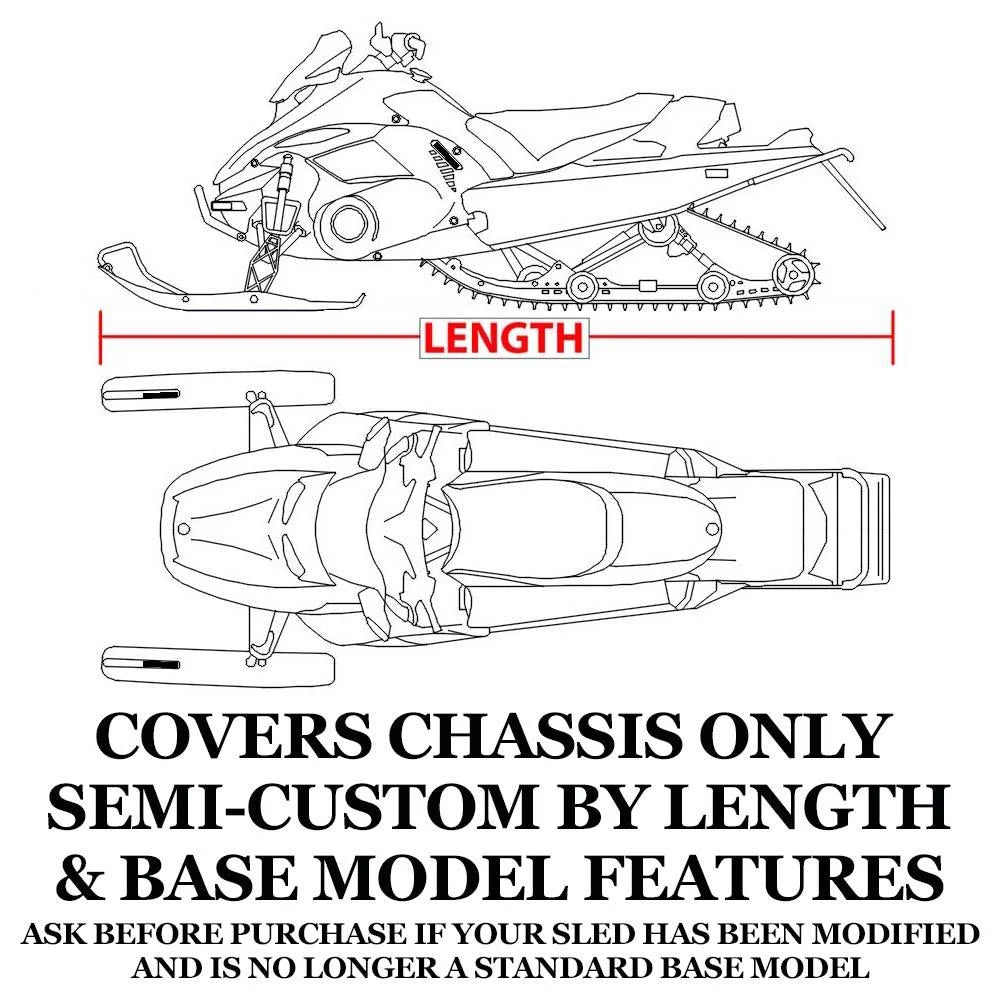 Trailerable 600 Denier Snowmobile Cover C152544
