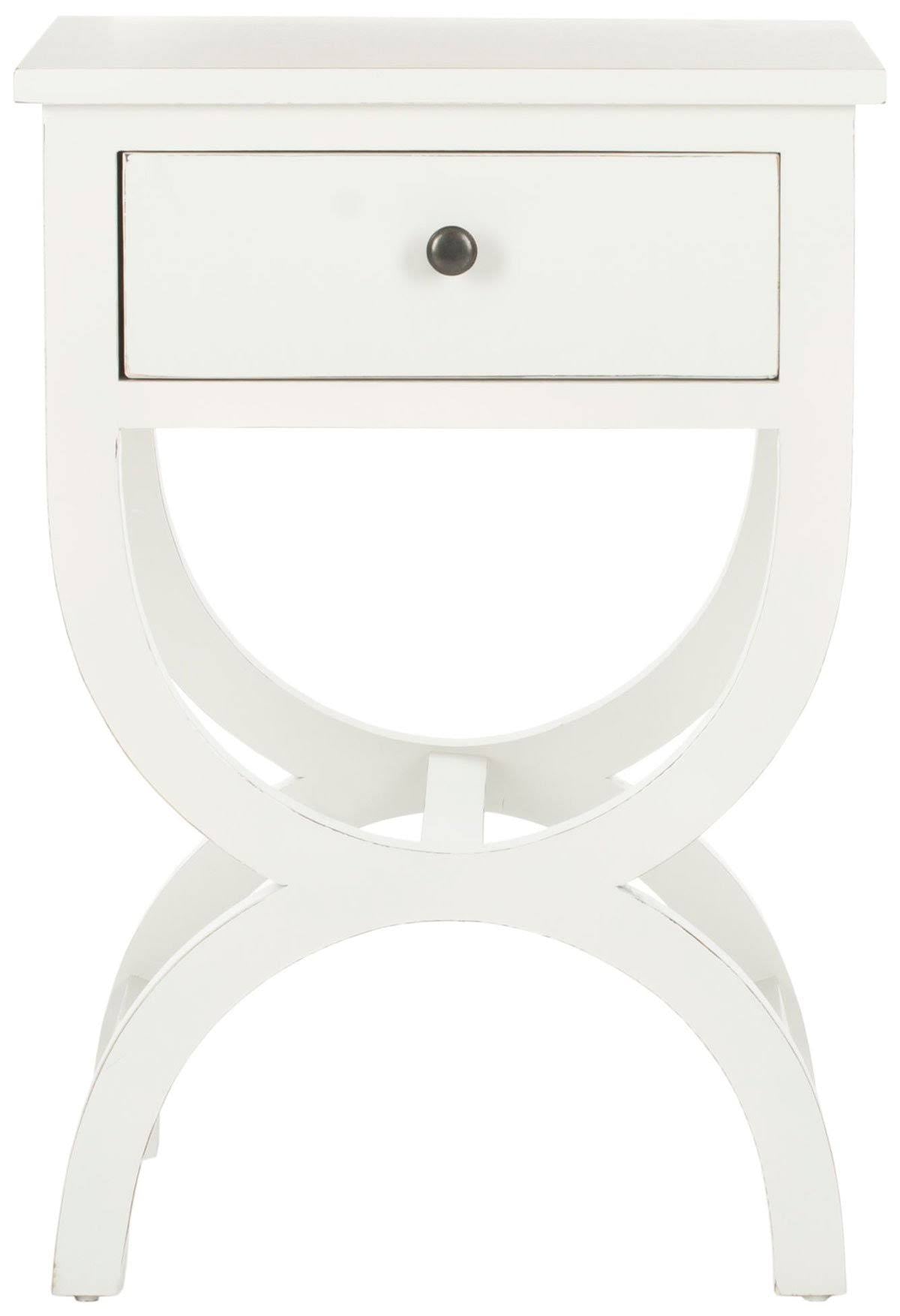Quartz Grey Accent Table with Storage Drawer Q498510