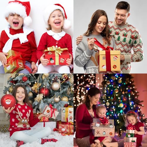 Christmas Stickers 1 Roll 500Pcs S295