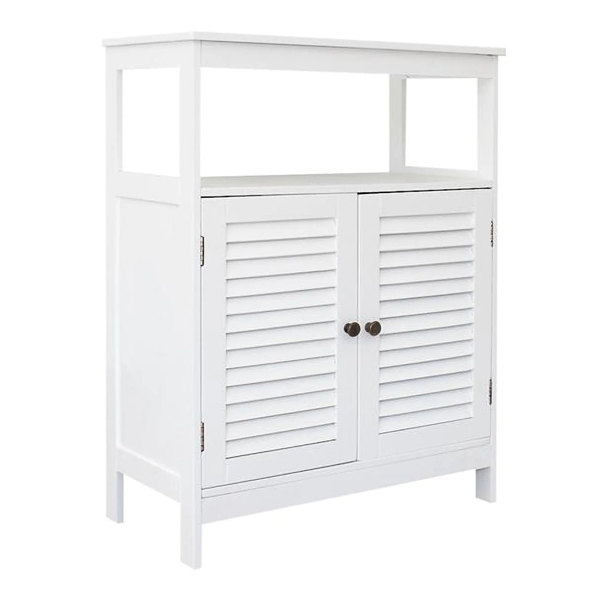 32 inch Wide Low Storage Cabinet in Distressed Grey I23121