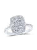 Round Diamond Cluster Ring 1/12 Cttw Y318