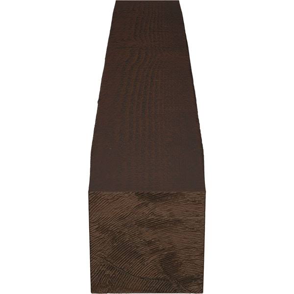 Rough Sawn Faux Wood Fireplace Mantel, Premium Hickory T896