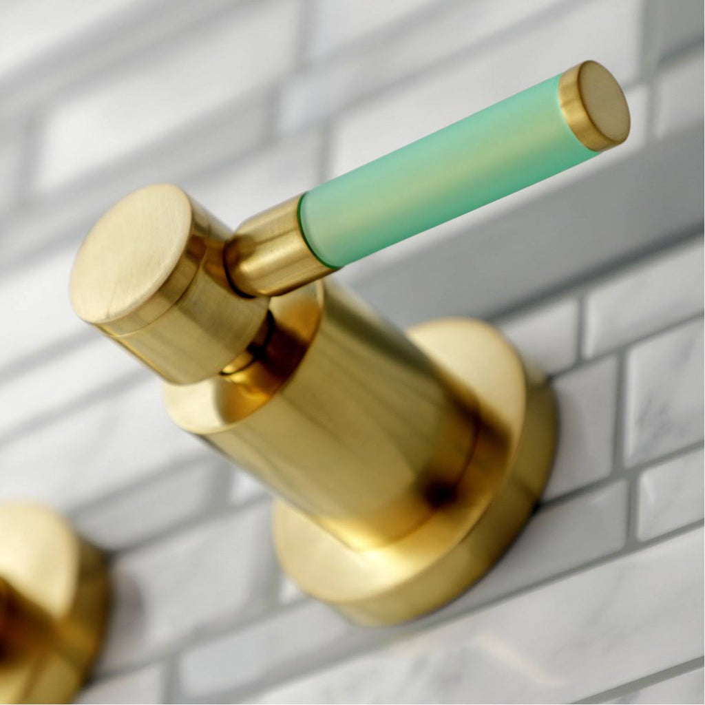 2-Handle Wall Mount Bathroom Faucet, Polished Nickel S2849