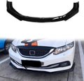 Gloss Black 3pcs/Set ABS Front Bumper Lip Splitter J4468