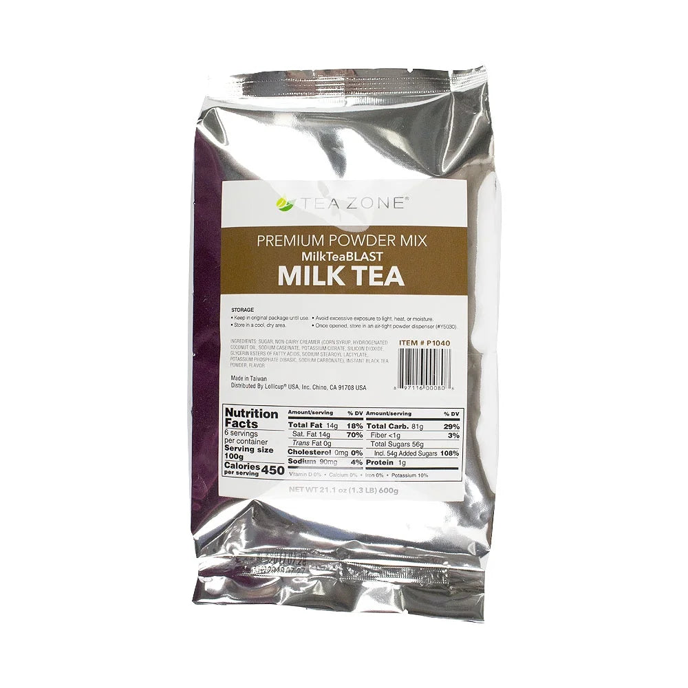Milk Tea Bubble Tea Kit with Black Boba Tapioca Pearl and 10 Straws X65545