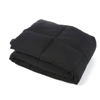 Reversible Comforter Black Grey Twin Twin XL A73121