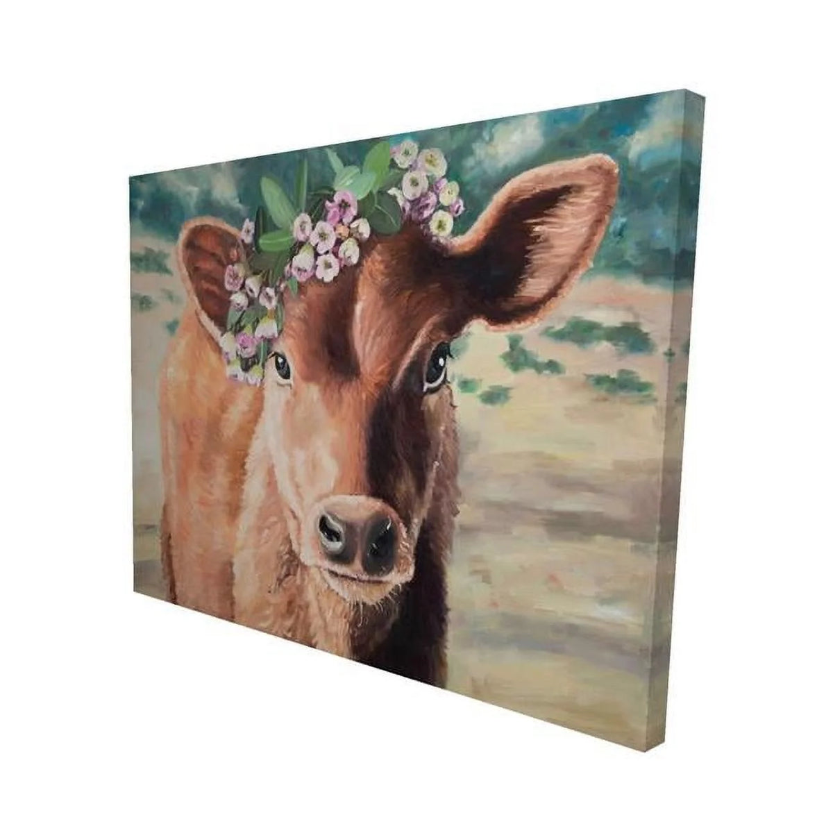 16 x 20 in. Cow-Print Canvas X4560