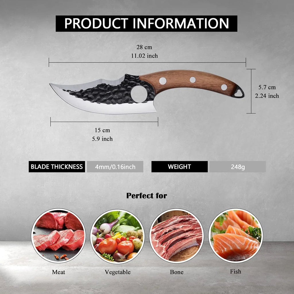 6" High Carbon Steel Viking Knife J114354