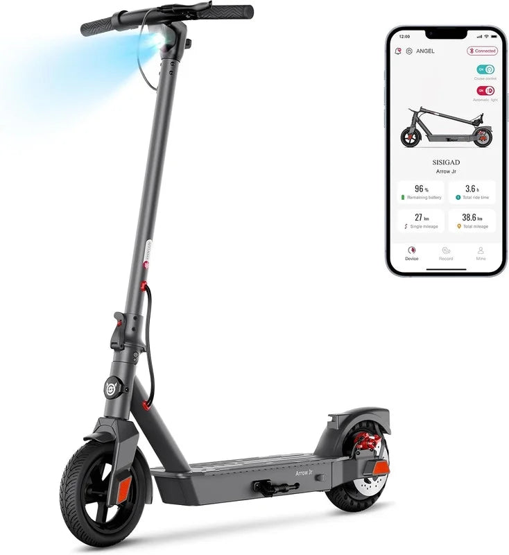 Electric Scooter for Adults, 500W Motor, 8.5" Solid Tires, Folding Y48364