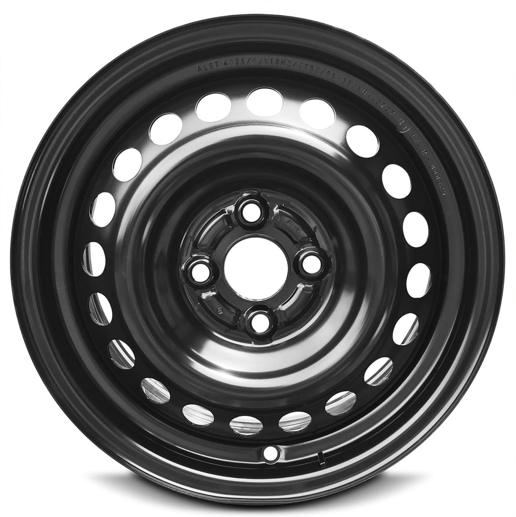 Black Steel Rim 15 Inch 4 Lug C736