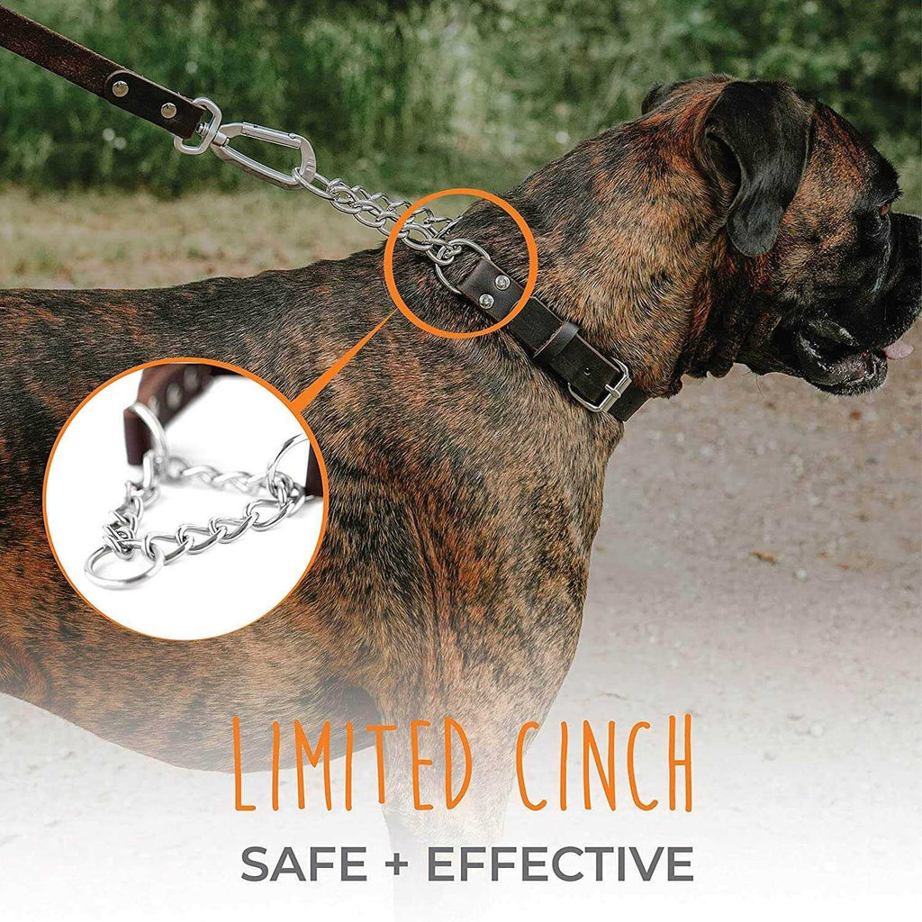 Leather Martingale Collar J850807