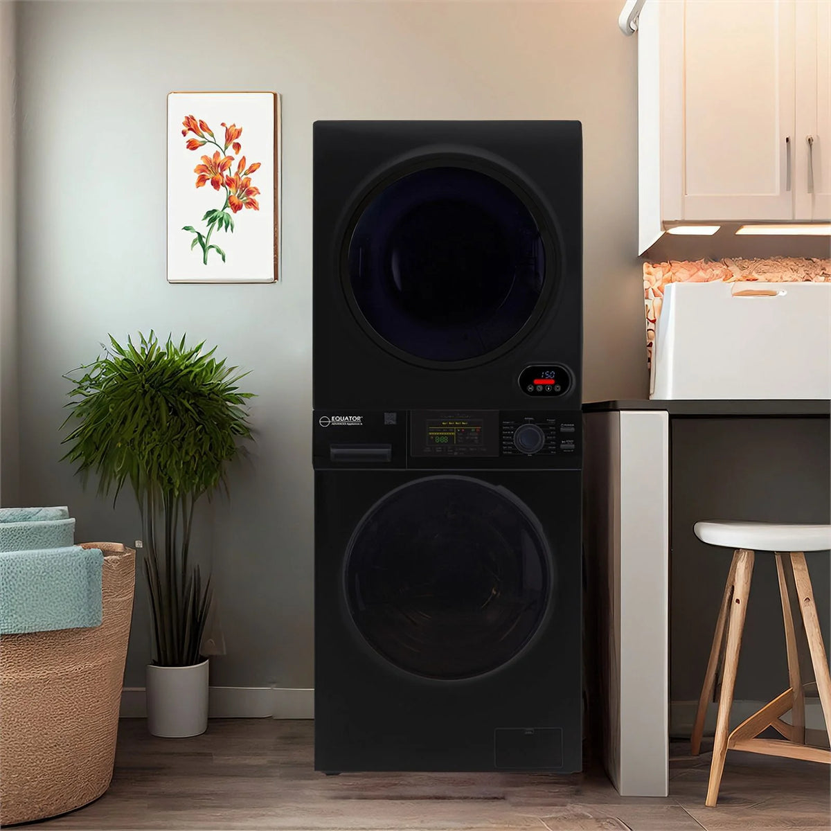 Stainless Steel Washer Dryer B85380
