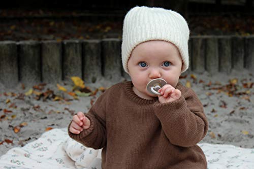 Set of 2 BPA-Free Natural Rubber Baby Pacifiers V690