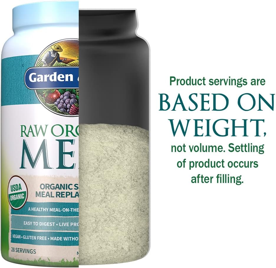 Organic Raw Plant Based Protein Powder, Lightly Sweet, Vegan, Gluten-Free, 36.6oz Pack of 2 W9881