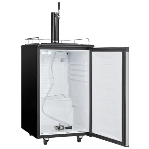 5.4 cft Single Tap Keg Cooler in Stainless B9221