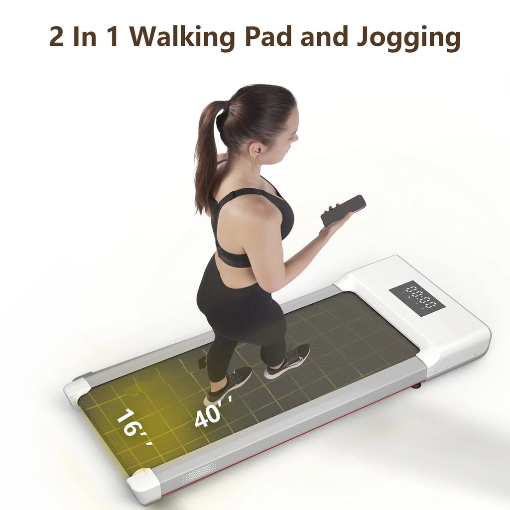 300lb 2.5HP Under Desk Treadmill with LED Display A1640