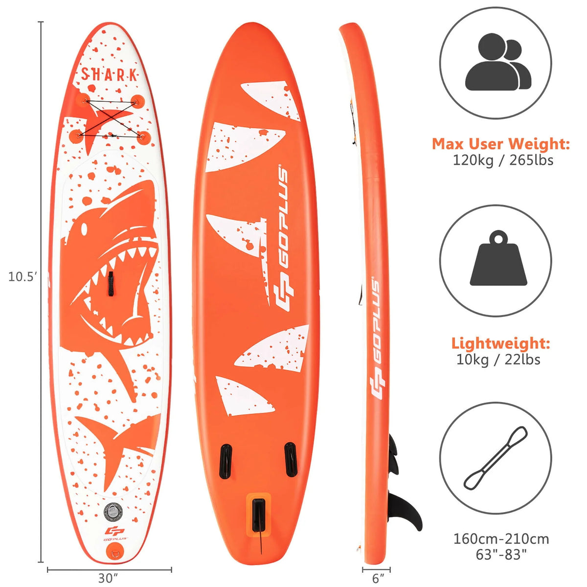 11' Inflatable Stand Up Paddle Board Q512938
