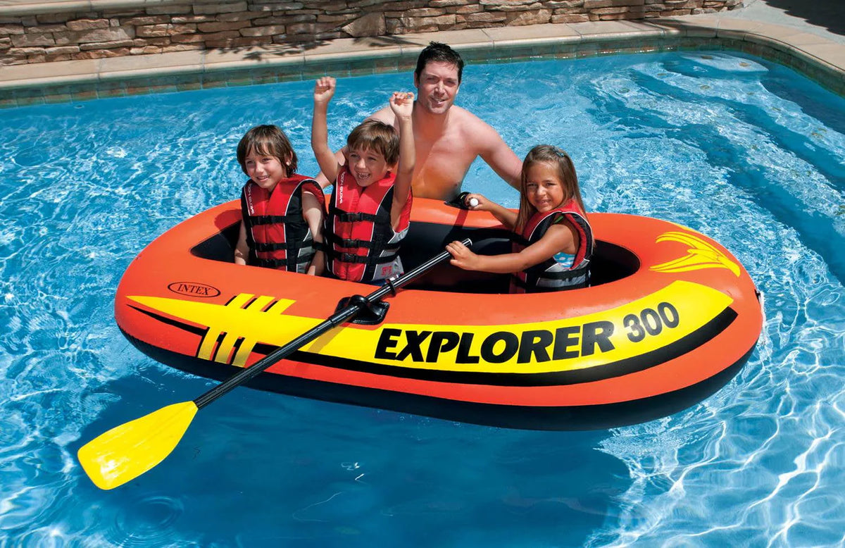 3 Person Inflatable Raft Boat with Pump & Oars K758