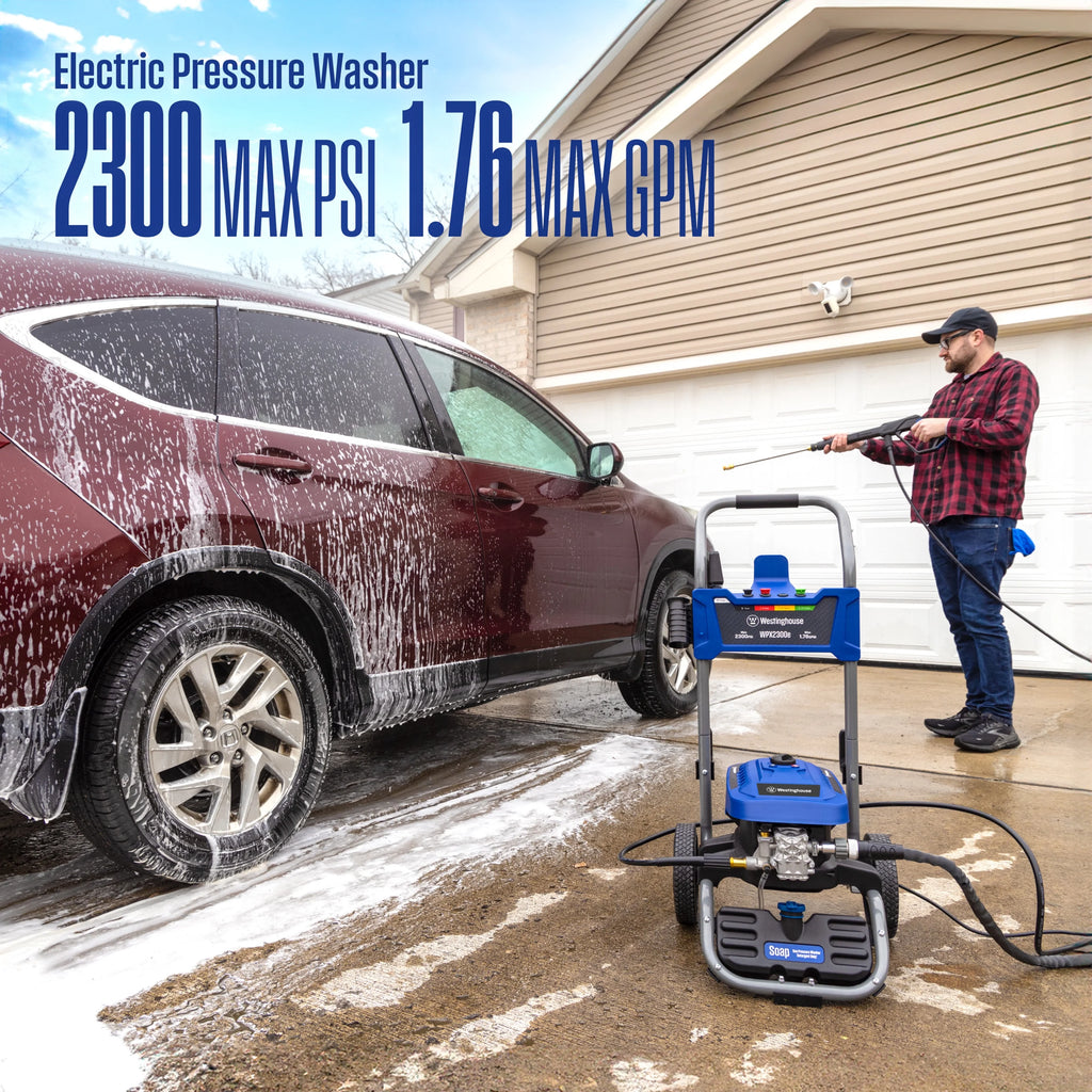2300-PSI 1.76-GPM Electric Pressure Washer with 5 Nozzles & Soap Tank F44213
