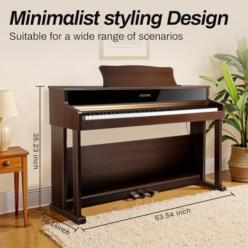 88 Key Weighted Hammer Action Digital Piano with Triple Pedal O5761