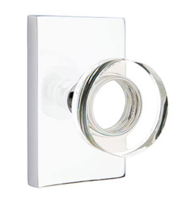 Oil Rubbed Bronze Modern Rectangular Rose Passage Knob S63103