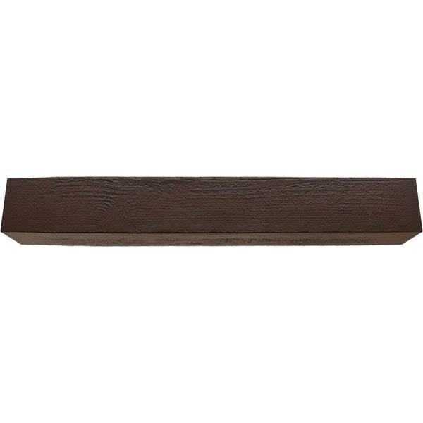Rough Sawn Faux Wood Fireplace Mantel, Premium Hickory T896