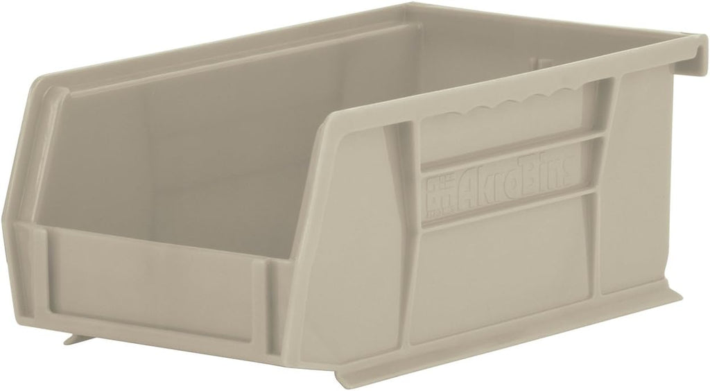 Plastic Storage Bin Hanging Stacking Containers, Black, 24-Pack M235