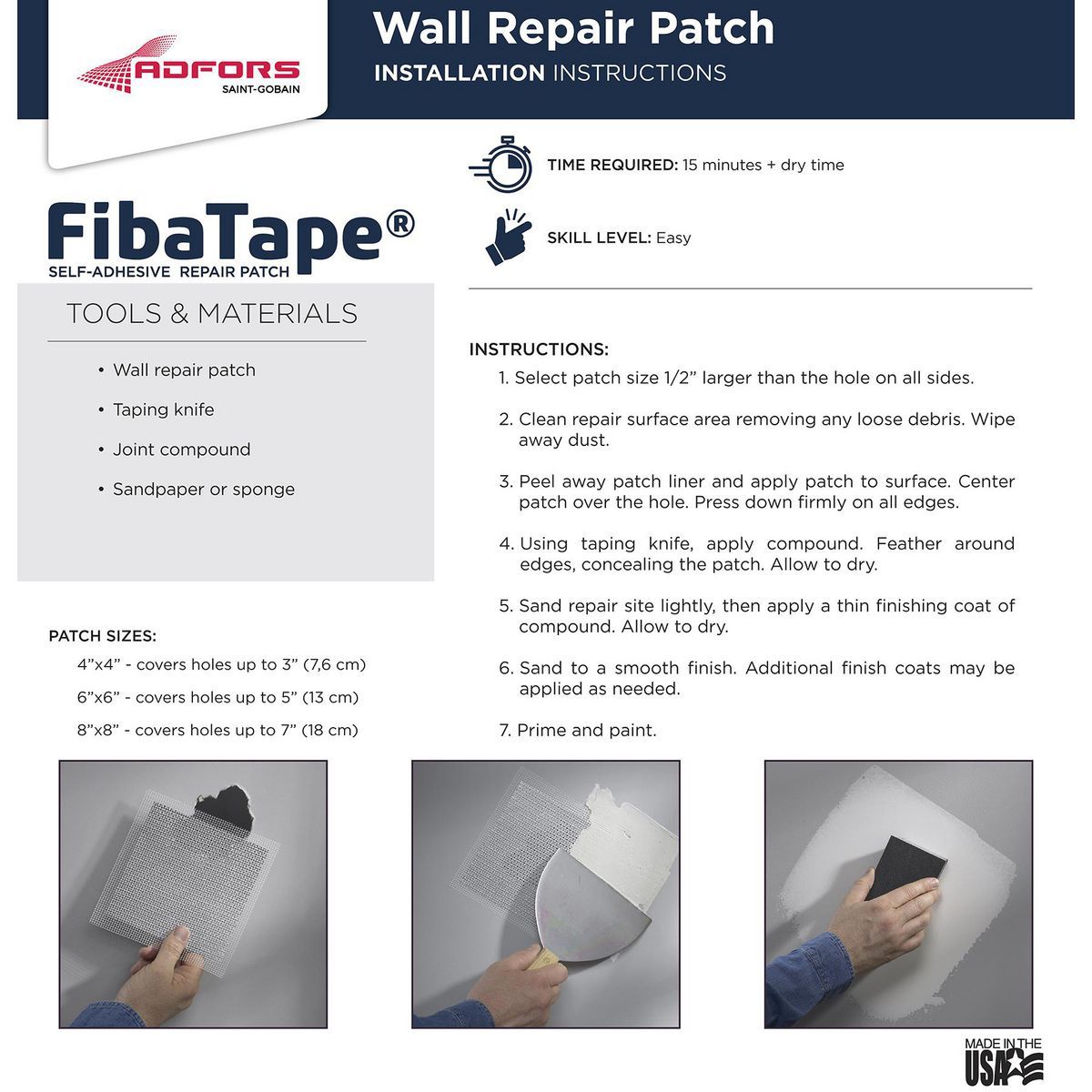 Wall and Ceiling Repair Patch G265