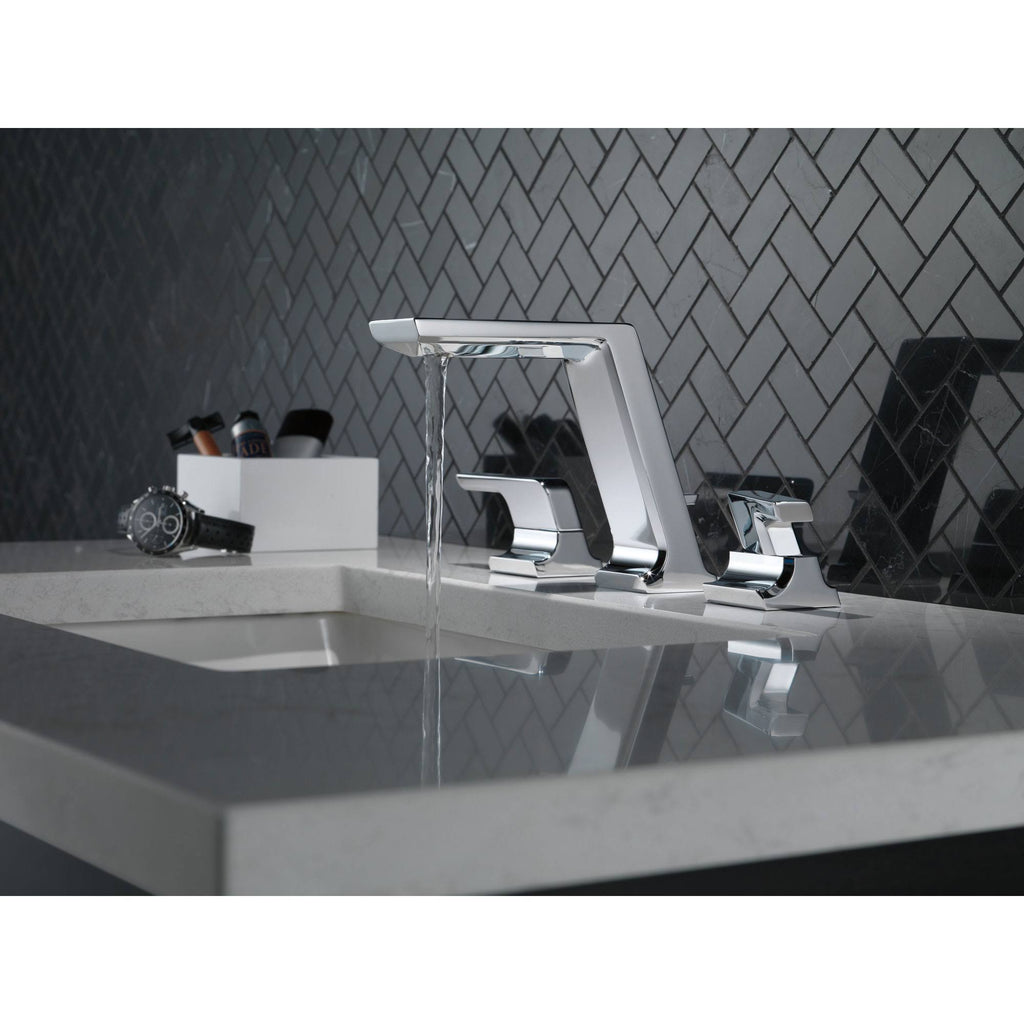 Two Handle Widespread Bathroom Faucet Chrome J36415