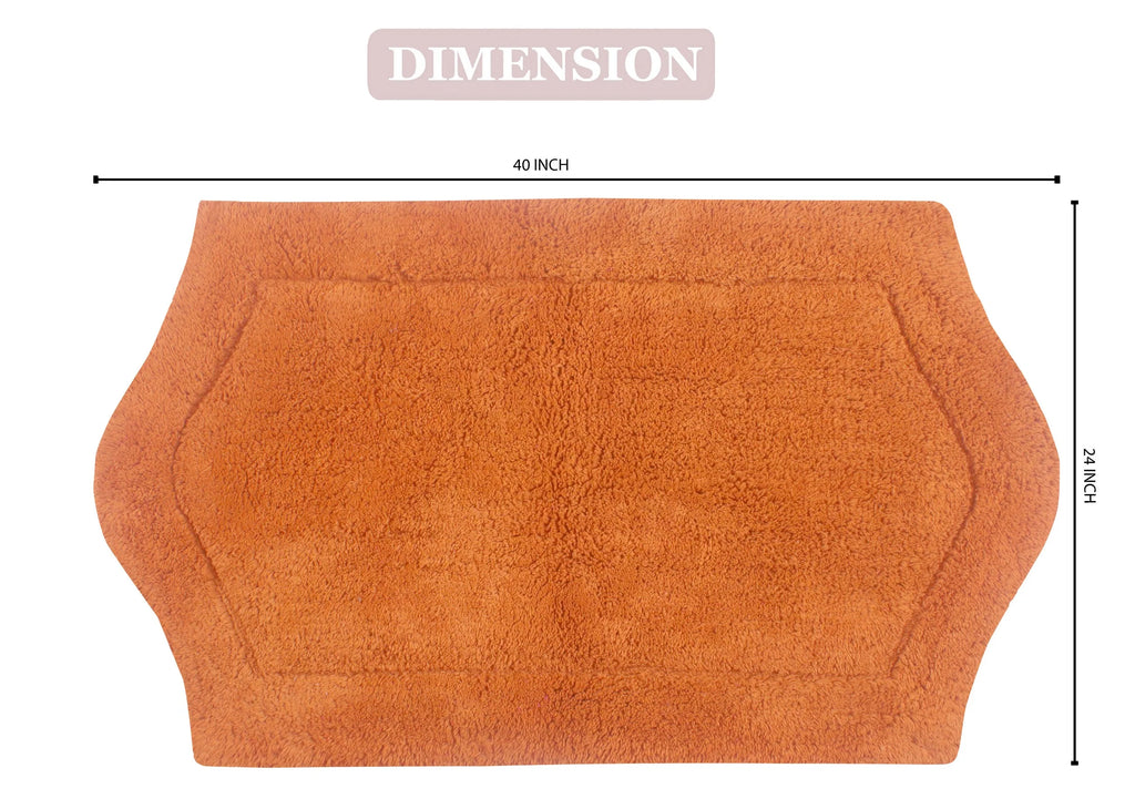 100% Cotton Tufted Non-Slip Bath Rug 24"x40" P5074