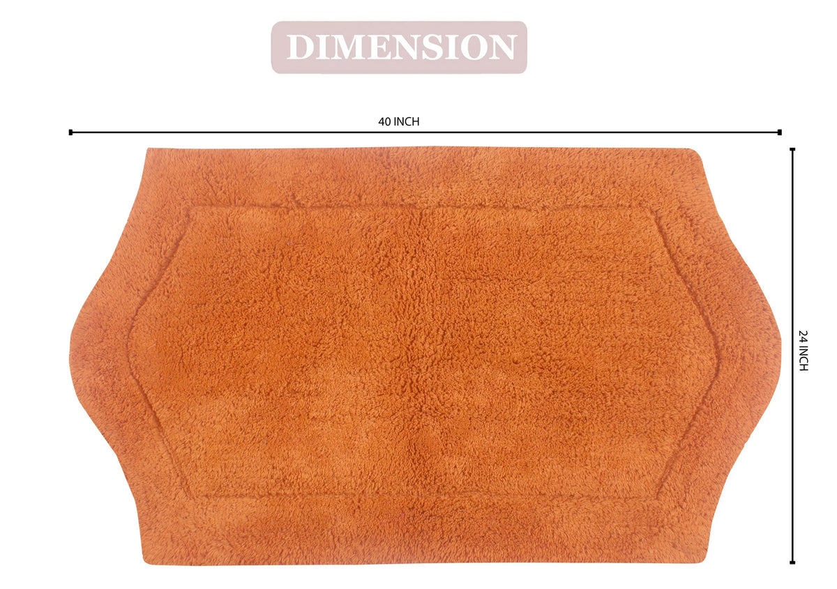 100% Cotton Tufted Non-Slip Bath Rug 24"x40" P5074