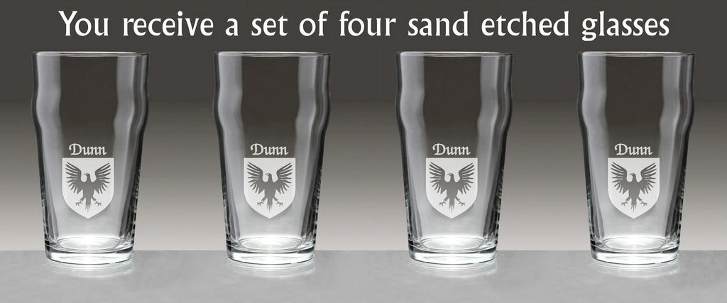 Irish Coat of Arms Pub Glasses Set of 4 Z180