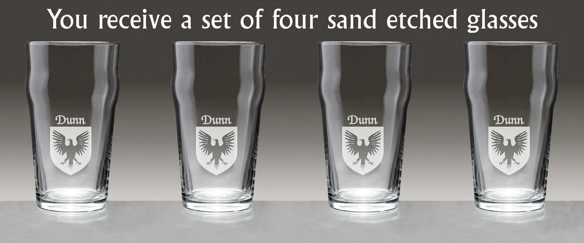 Irish Coat of Arms Pub Glasses Set of 4 Z180