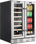 24 inch Dual Zone Wine and Beverage Cooler 96 Cans 33 Bottles A63735