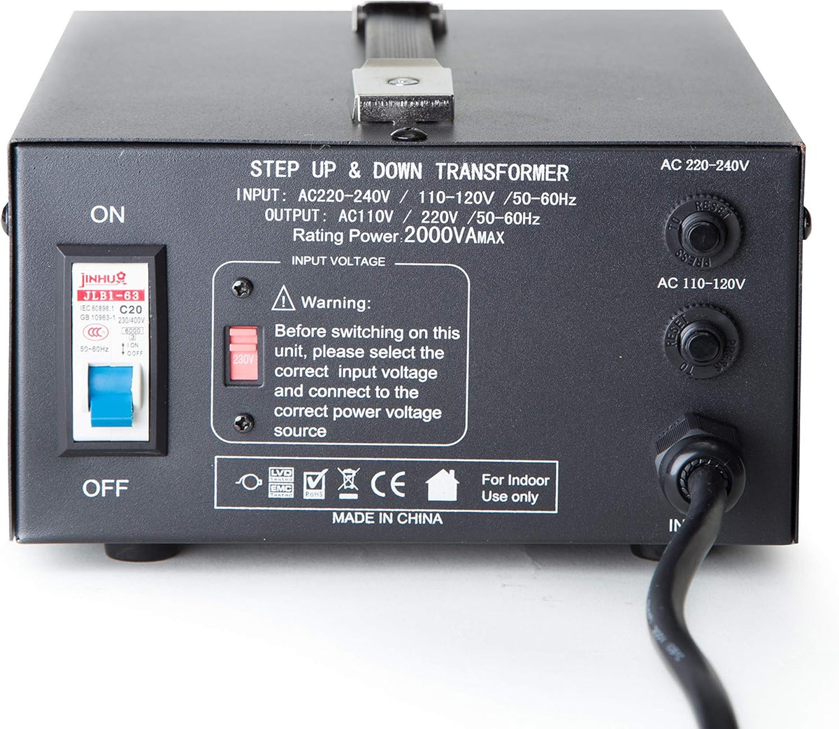 3000-Watt Voltage Converter Transformer, 110V/220V R2569