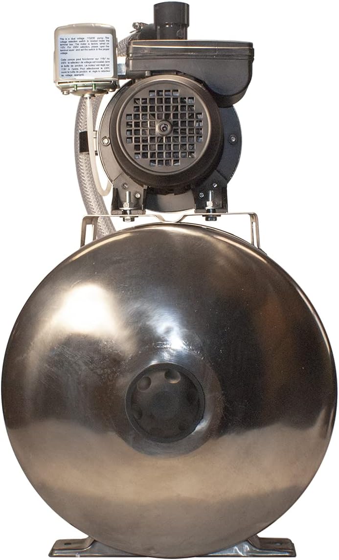 3/4HP Stainless Steel Shallow Well Jet Pump System V93151