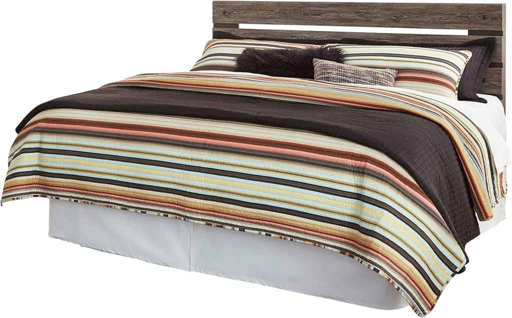 Rustic Open Slat Panel Headboard, Full, Weathered Gray U422617